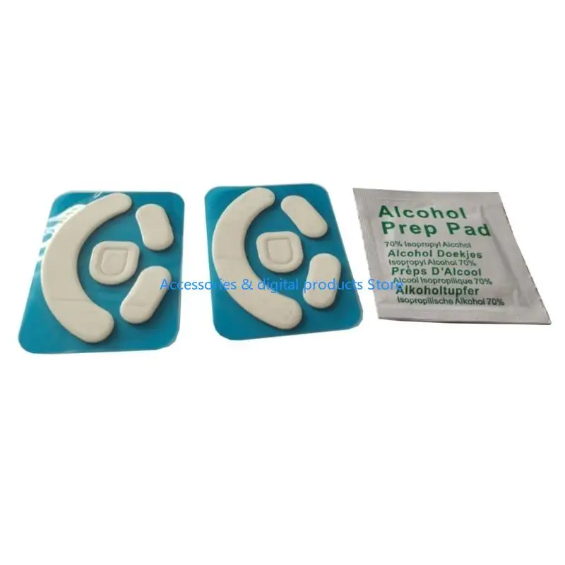 77JD Mouse Skates Pad Mouse Feet for Viper V2 Mouse Curved White Pad
