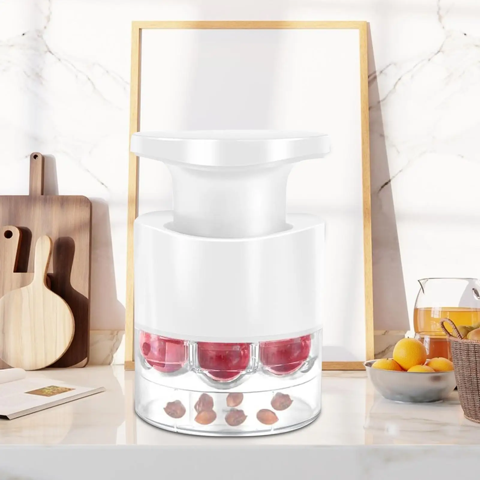 

Легко прессованный питтер для вишни и мармелада с 7-отверстиями, средство для удаления нескольких частиц, фруктовое ядро, кухонные аксессуары