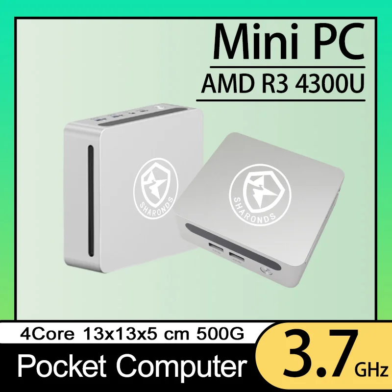 Игровой мини-ПК, AMD Ryzen 3 4300U,