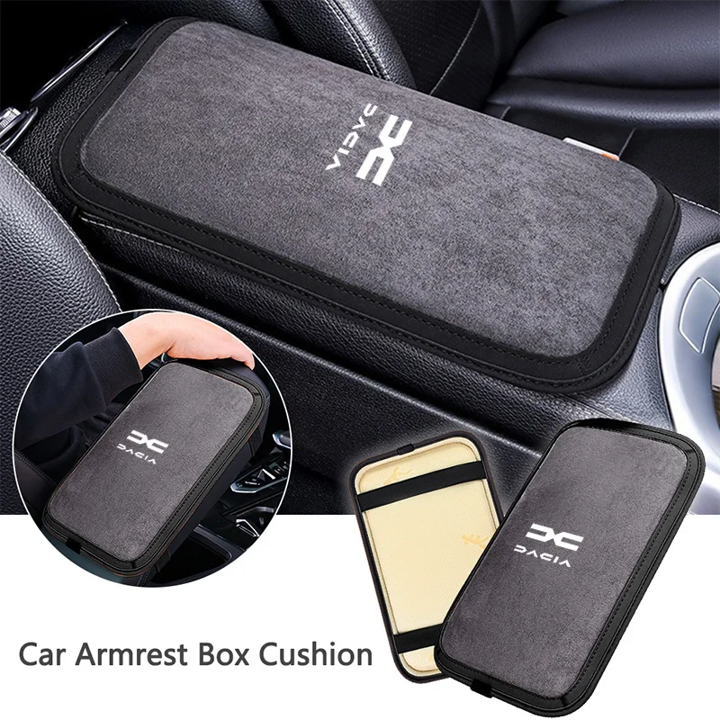 Car Armrest pad Armrest Console Cover Cushion Support Case For Dacia Duster Stepway Sandero Logan Jogger Dokker Spring Lodgy MCV