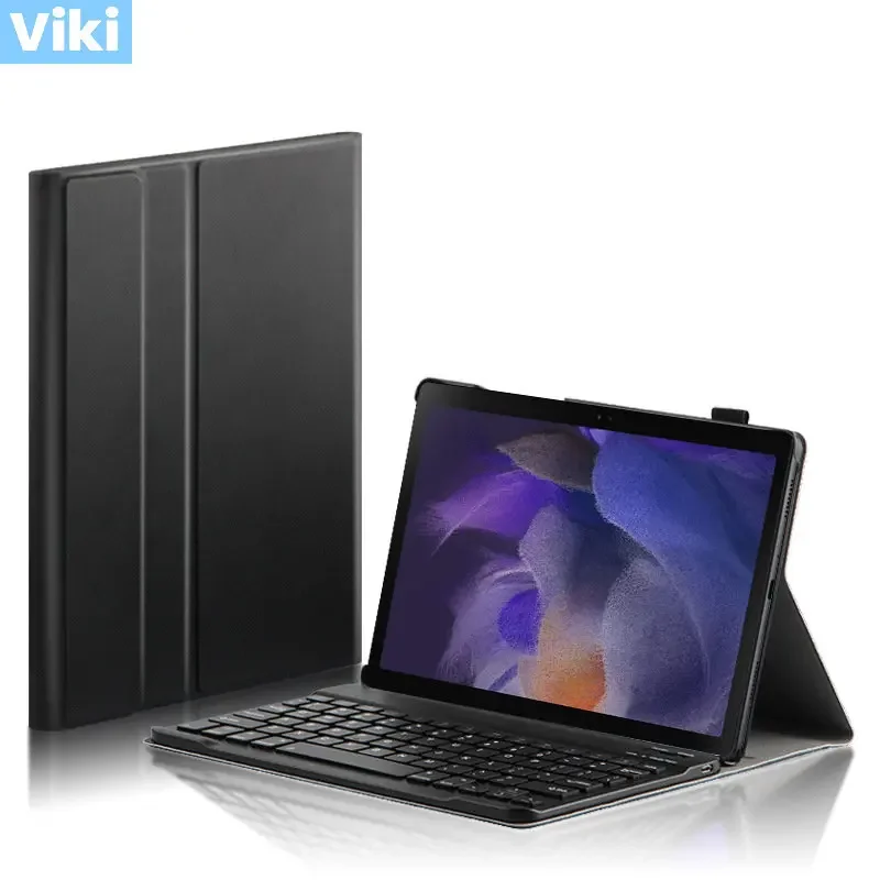 

For Samsung Galaxy Tab A8 SM-X205/200 Tablet Case Pu Leather Shockproof Case + Wireless Bluetooth Keyboard