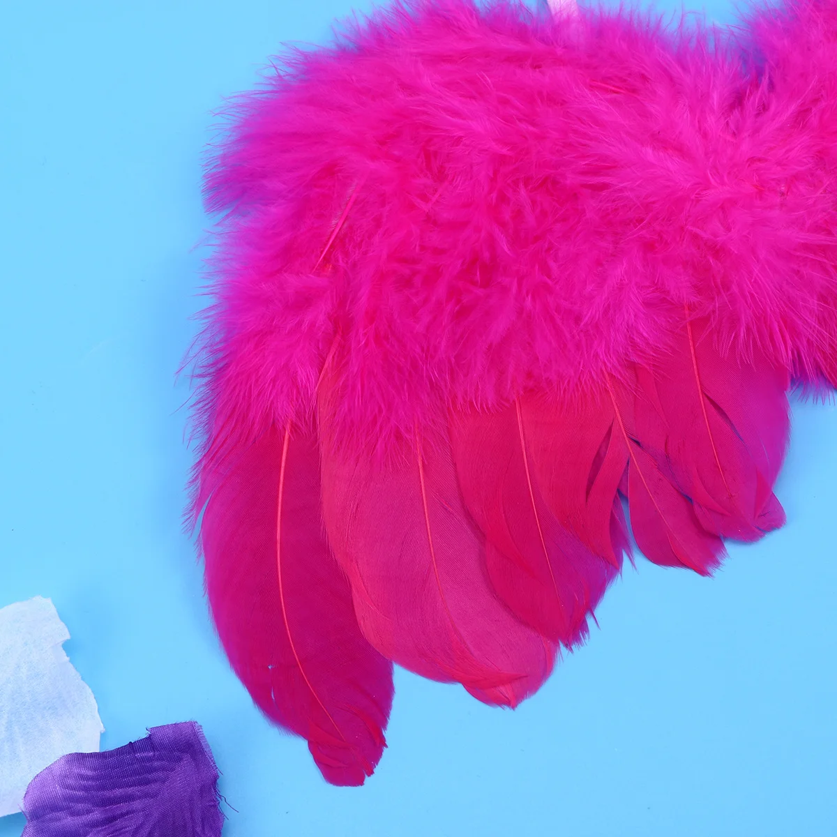 Różowe Anielskie Skrzydła Rekwizyt do Zdjęć Niemowlęcych Naturalne Skrzydła Ubranka do Zdjęć na Baby Shower Urodziny