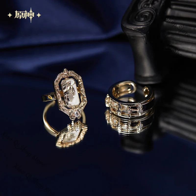 

official Genuine Genshin Impact Game ambitus Furina/Focalors Theme Impression Series ring High appearance level accessories