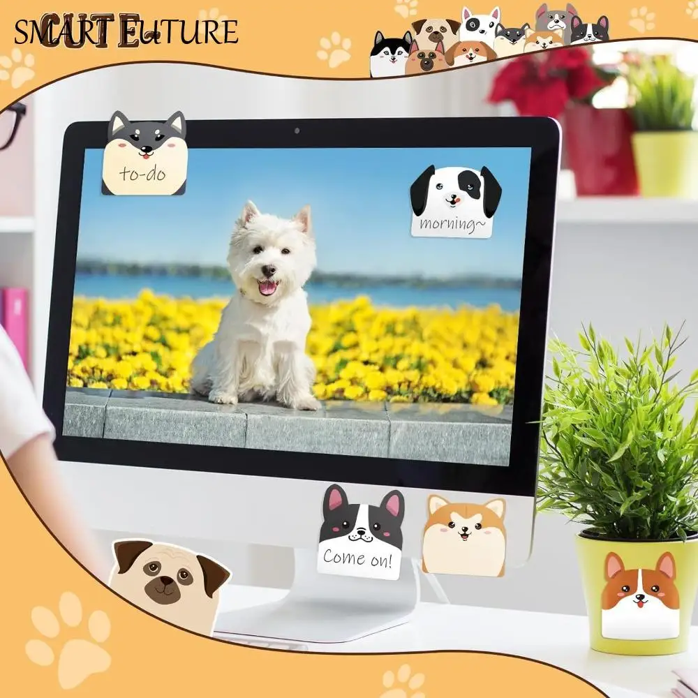 12 قطعة سكرابوكينغ كيتي الحيوان مذكرة الوسادة الإبداعية الكرتون جرو تذكير ملاحظة نشرت مواء القط لزجة ملاحظة اللوازم المدرسية #1