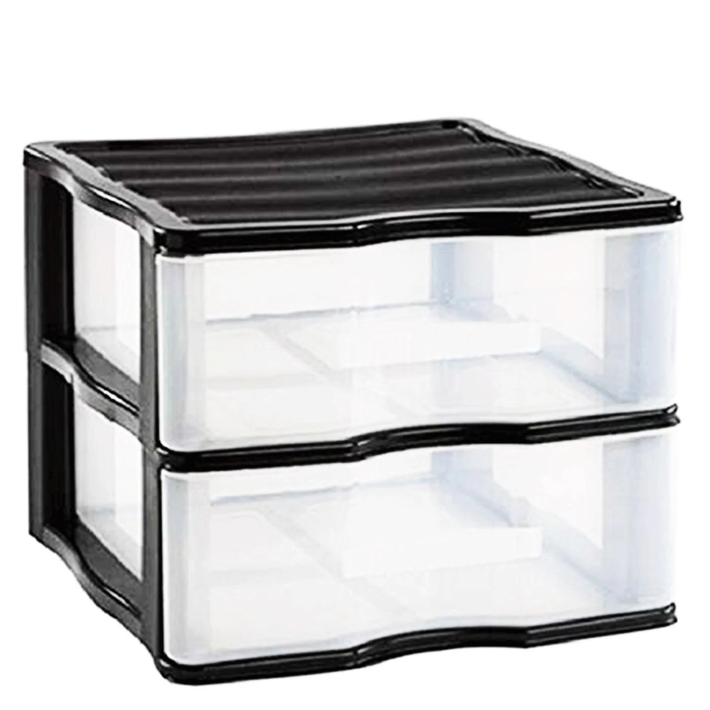 2x36,5x38 cm 32,5 x x 38 cm clear plastic drawer black plastic Folio container special for