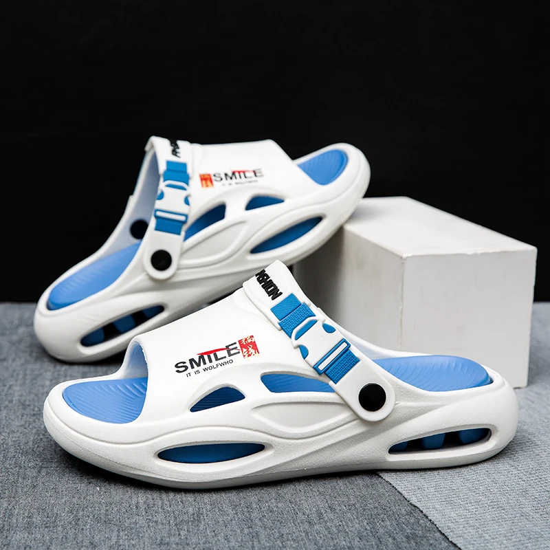 

New Fashion Trend Men's Shoes Comfortable Breathable Soft Non-slip Flat Shoes Indoor Outdoor Beach Sandals Men Slippers