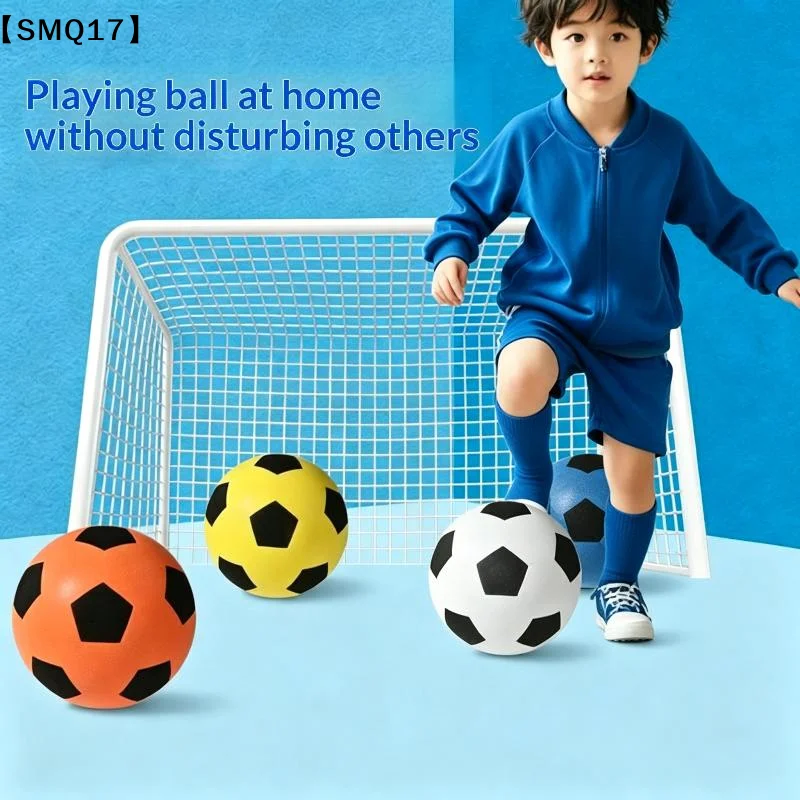 18cm Bouncing Mute Ball Toy Indoor Silent Basketball Baby Toy Silent Soft Soccer Ball Bounce Basketball Child Sports Games
