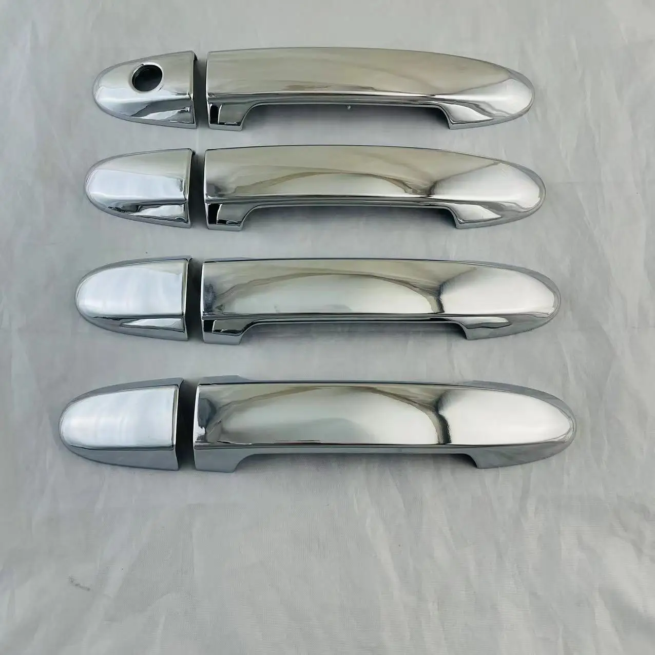 Chrome Retrofit Car Accessory Door Handle Covers Trim Paste Style For Hyundai Santa Fe GLS SantaFe 2007 2008 2009 2010 2011 2012