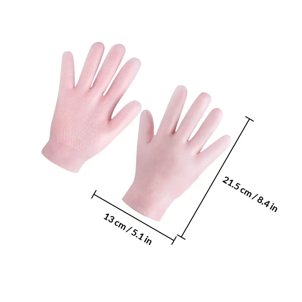 1Pair Exfoliating Moisturizing Gloves Dry Hand Treatment Softening Night Lotion Gloves for Women Female Hand Care