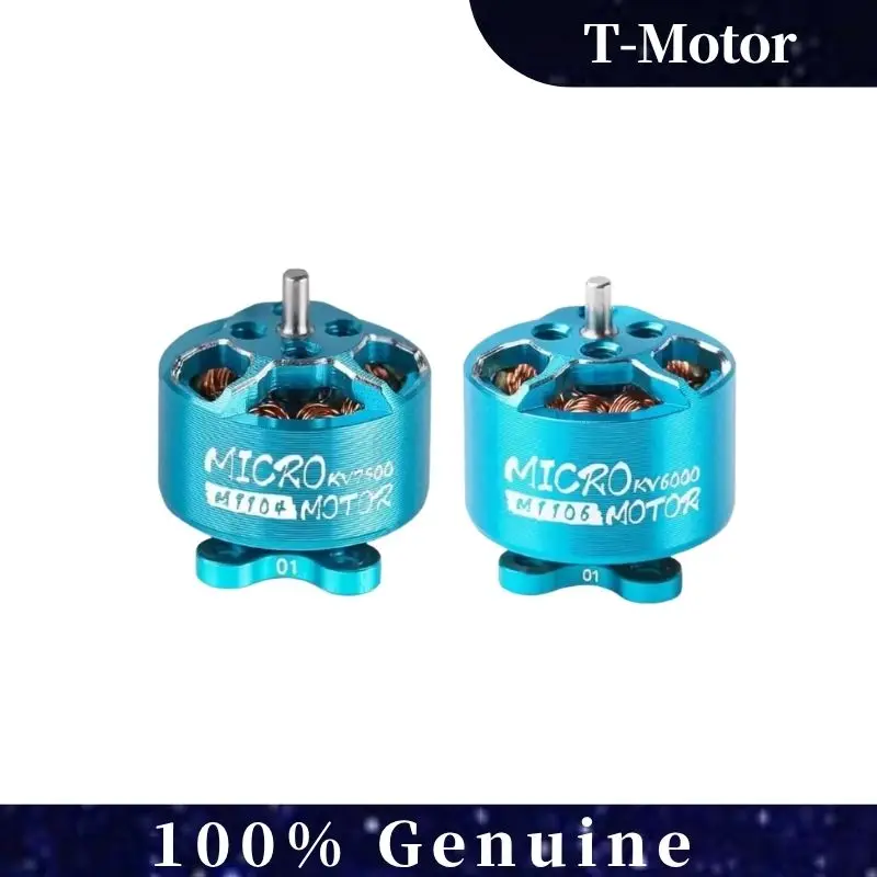 Silniki bezszczotkowe T-Motor M1104/M1106 Micro - 6000/7500KV, wałek 1.5mm do Tiny Whoop FPV Drone Quadcopter 90-110mm