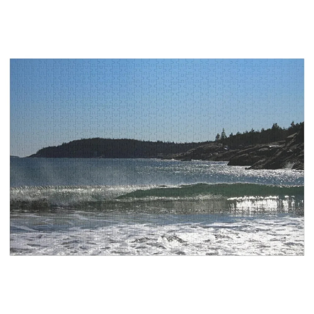 

Beach in winter in Acadia Jigsaw Puzzle Custom Jigsaw Customs With Photo Puzzle