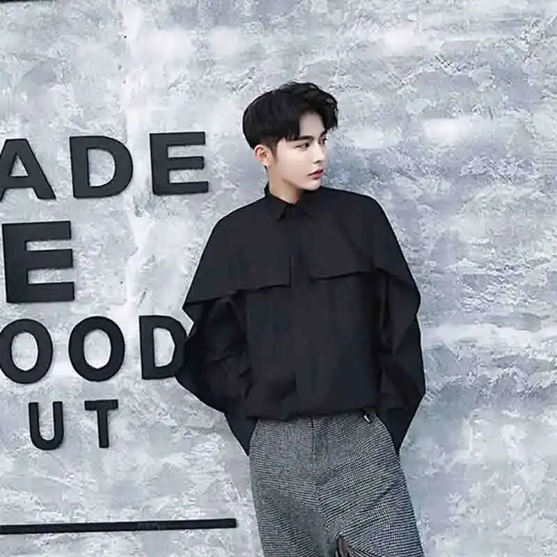 Personalized Art Loose Summer And Men's Spring Simple 2025 Literature Dark Forest Casual Shirt Hair Stylist Tren