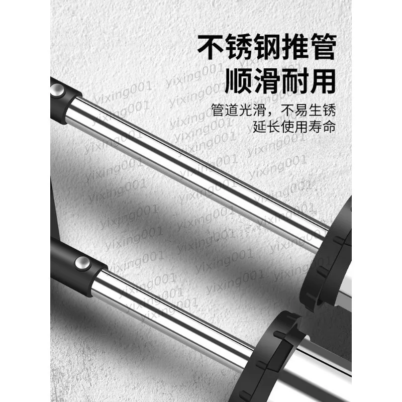 Stainless Steel Mortar Grout Injection Gun Manual Caulking Syringe Tool for Door Window Grouting Filling Work