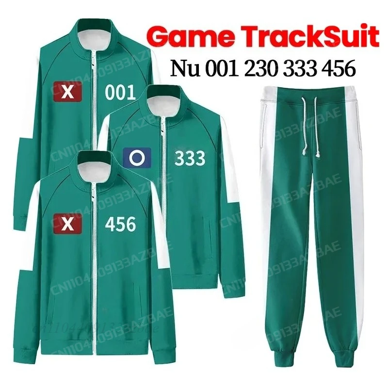 

2026 New Unisex Calamari Cosplay Games Jumpsuit Party Tracksuit Outfits Props Role Play Classic Costume 001 456 333