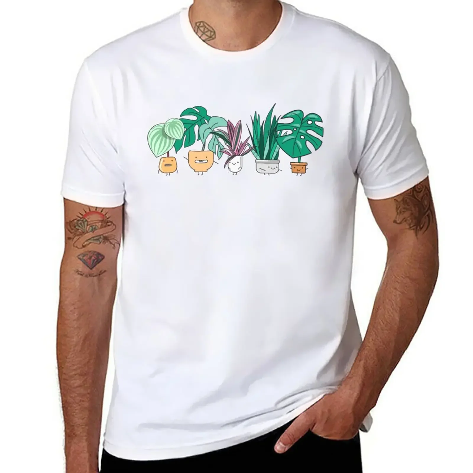 

Футболка мужская летняя хлопковая с надписью «New Plant Buddies»