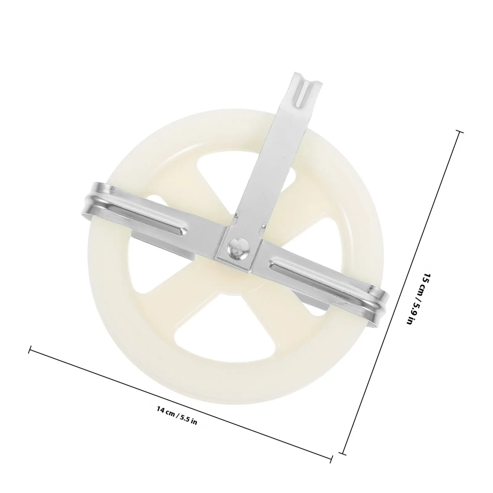 Clothesline Pulley Iron Deep Groove Outdoor Laundry Drying Line Replacement Washing Line Pulley Clothes Hanging Strap Laundry