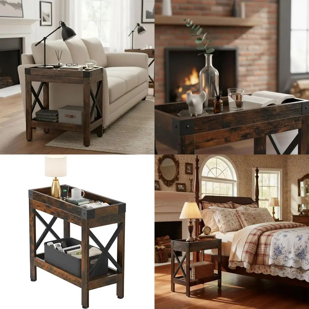 

Compact Sofa Side Table, Sleek End Table for Bedrooms and Living Rooms, Ideal for Small Spaces