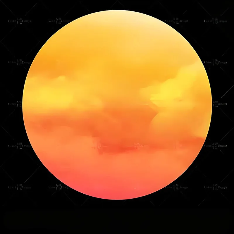 

Ambience Internet celebrity Moon light box Bar B & B Wedding background decoration Camping clock in round luminous light box