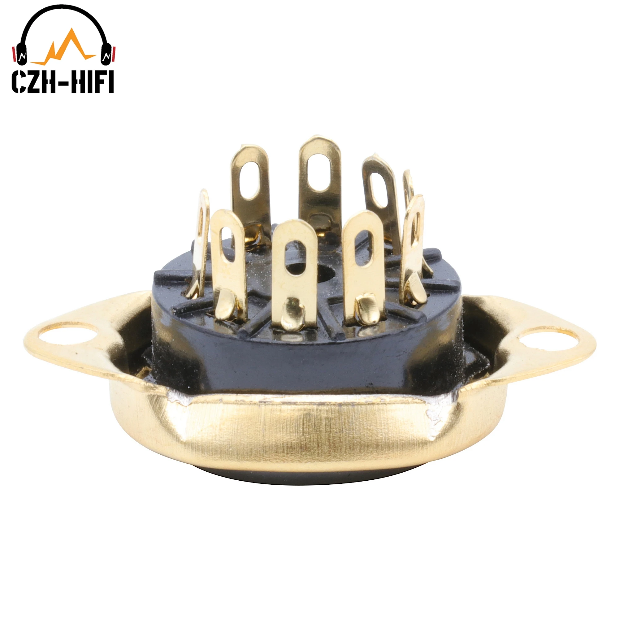 Base de válvula de enchufe de tubo de vacío de baquelita de 9 pines para amplificador E80CC,6DJ8,EL84, 6922,6BM8,12AX7,12AU7,12BH7,12BY7,ECC83,7188 DIY