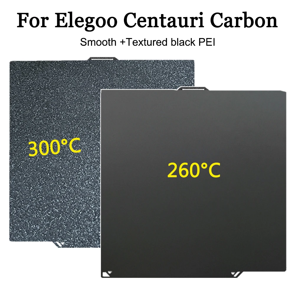 

PEI Sheet For Elegoo Centauri Carbon Build Plate 260x271mm PEO PET PEY Double Sided Print Flexible Heat Bed for Centauri Carbon