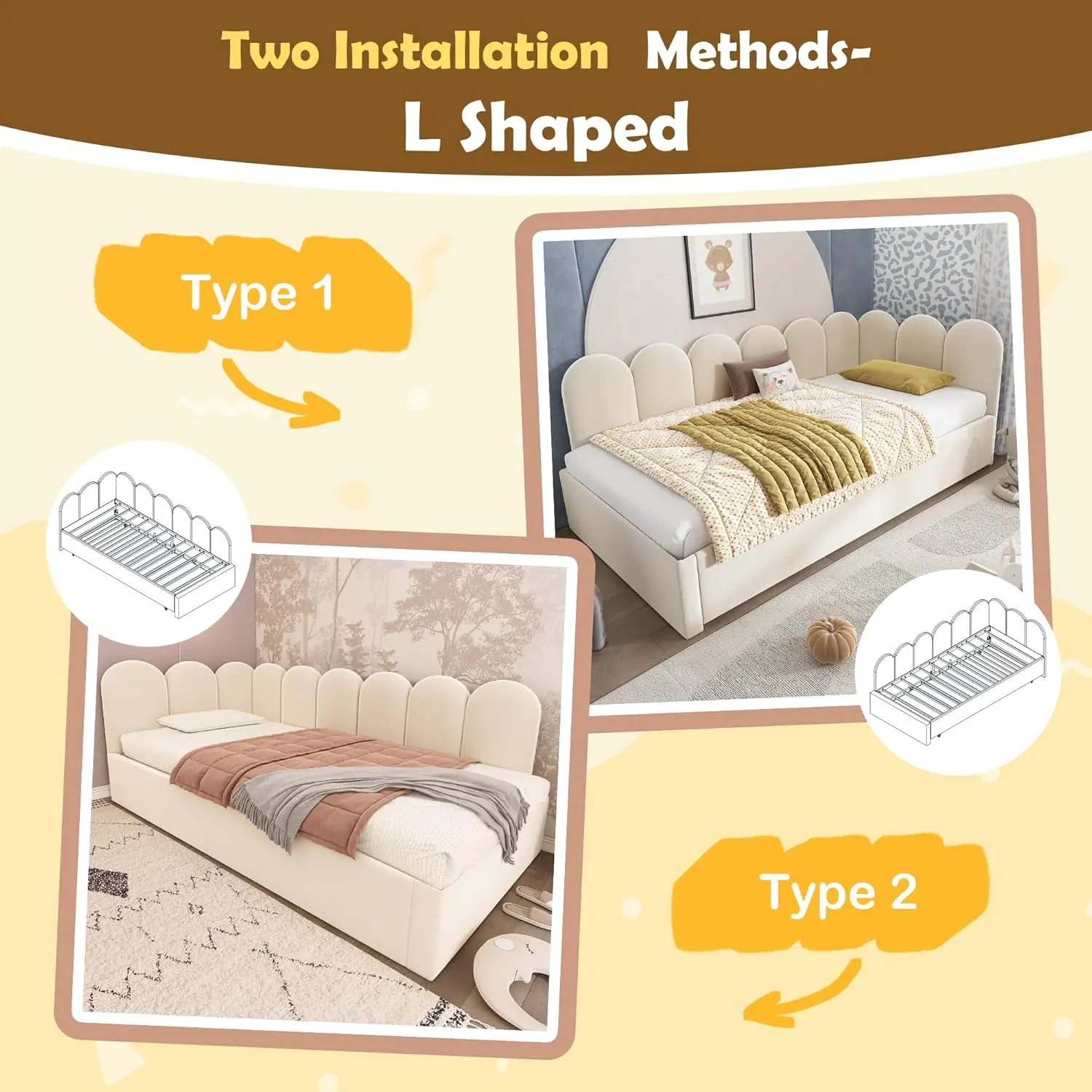 Velvet Twin Daybed Trundle 4
