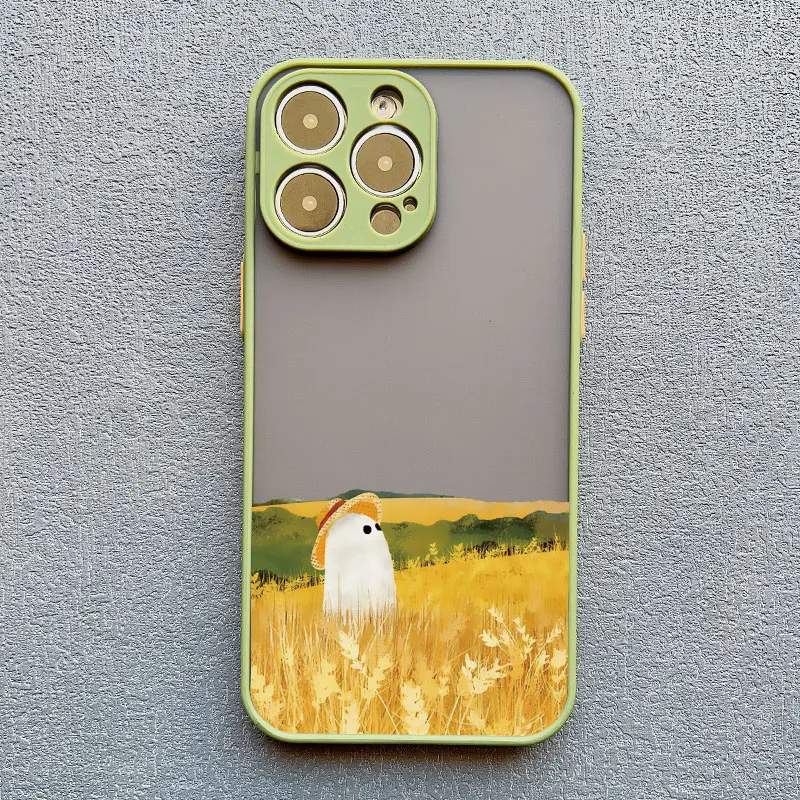 Nette Geist Telefon Fall Für iPhone 17 16 15 14 Pro Max 16 Plus 13 12 11 Pro max Mini XS X XR Stoßfest Zurück Abdeckung Fundas Capa – Detail 6