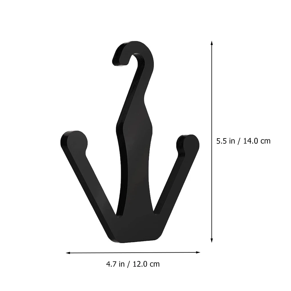 

2pcs Acrylic Shoes Hangers Black Towel Rack for Bikes Sturdy Racks Organizer Fit Most Shoes Bike Storage Solution