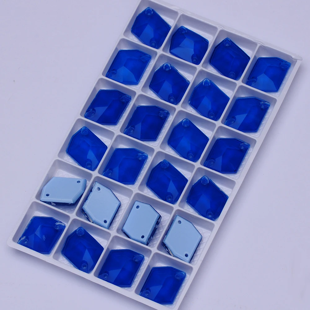 PUBRILEX Neon Cosmic Flatback Strasssteine zum Aufnähen, Glasperlen für DIY-Nähprojekte, Kristalle für Handarbeiten und Kleidungsdekoration – Detail 4