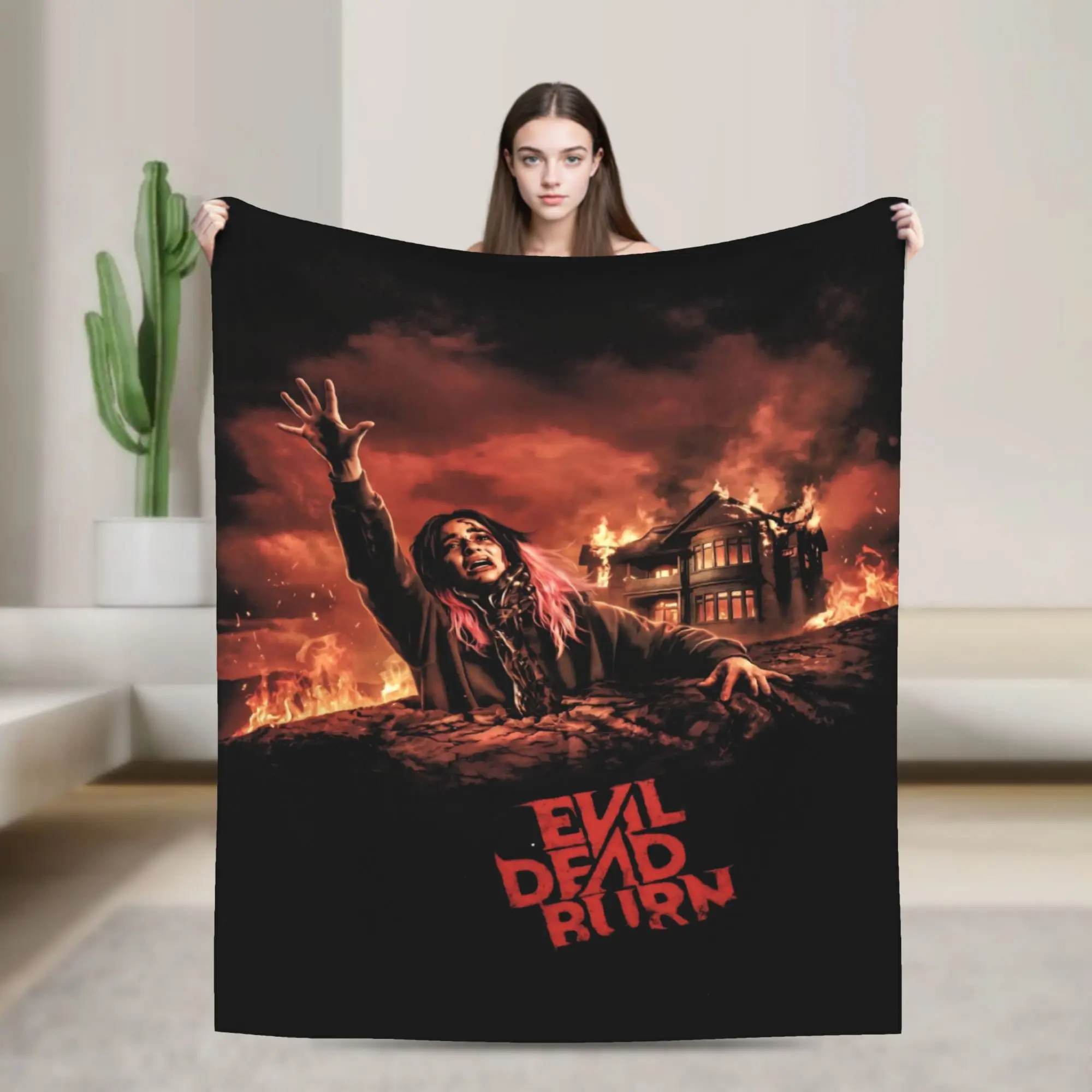 Evil Dead Burn Accessories Blanket Cozy Soft  Throw Blankets for Couch 50x60 Inches Multi-size Bedspread