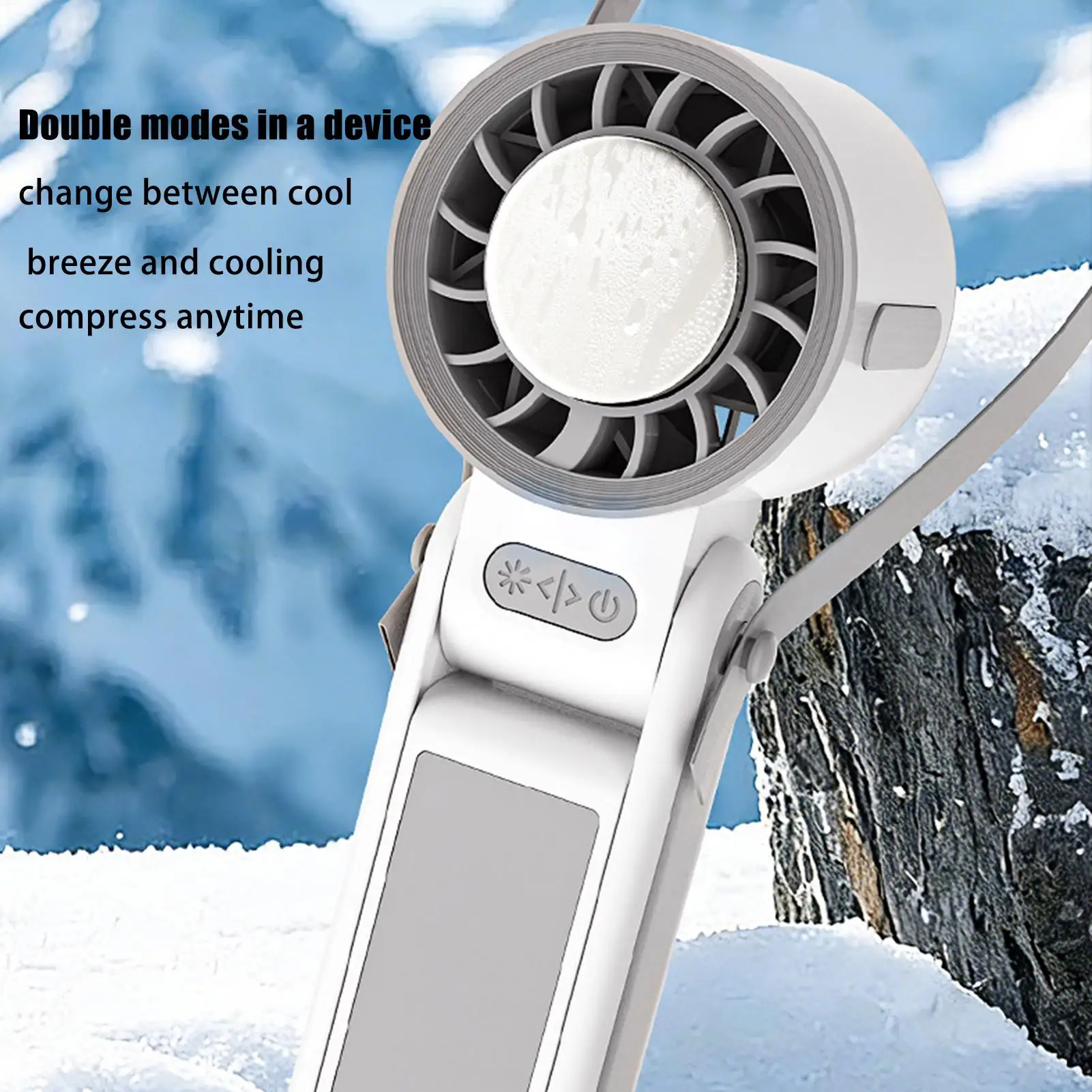 

Portable Neck Fan 5-Speed Foldable Rechargeable Blower Travel Fan For Desk Travel Summer Camping Outdoor Beach Vacation