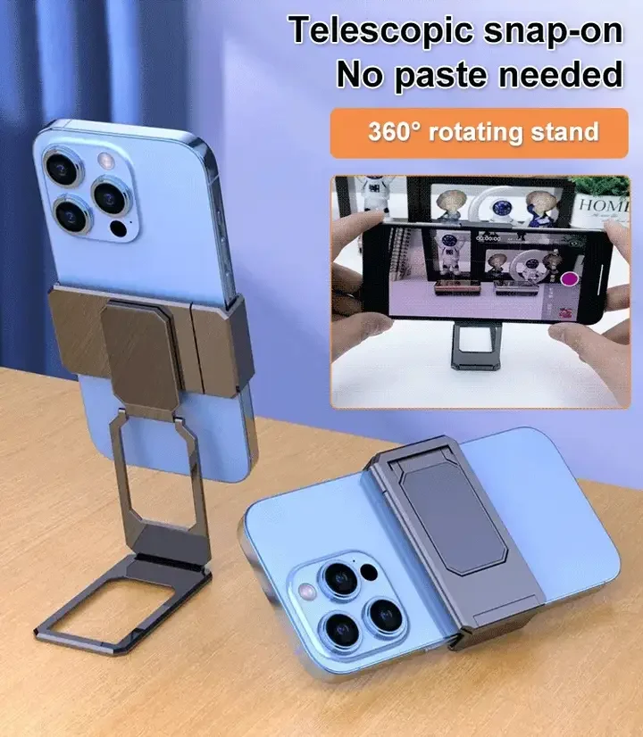 

Mobile Phone Stand Newly upgraded back clip type 360 portable folding bracket