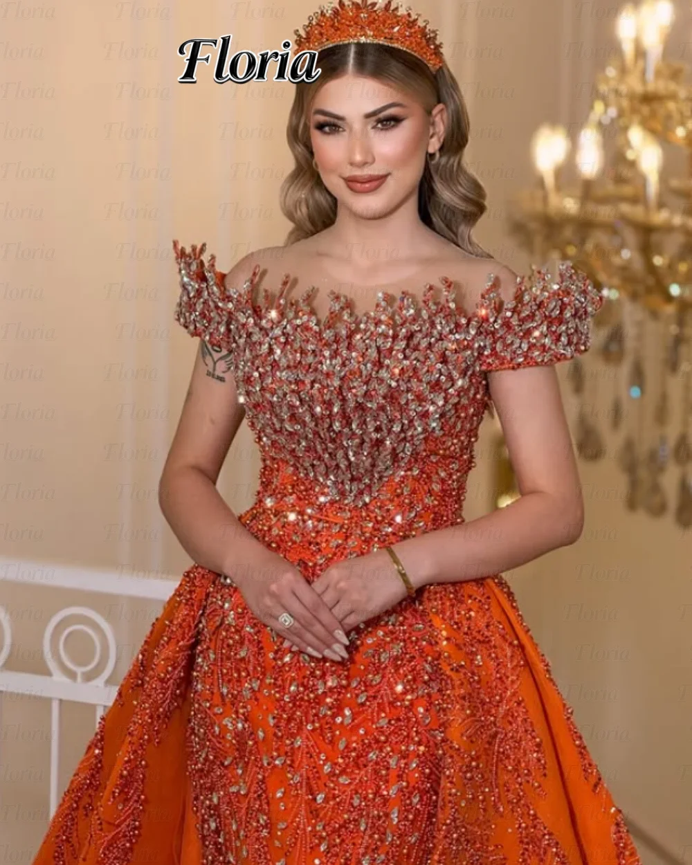 دبي مطرزة قبالة الكتف فساتين لحضور الحفلات الموسيقية حورية البحر مخصصة فساتين سهلة مع ذيل محكمة فستان سهرة 2026