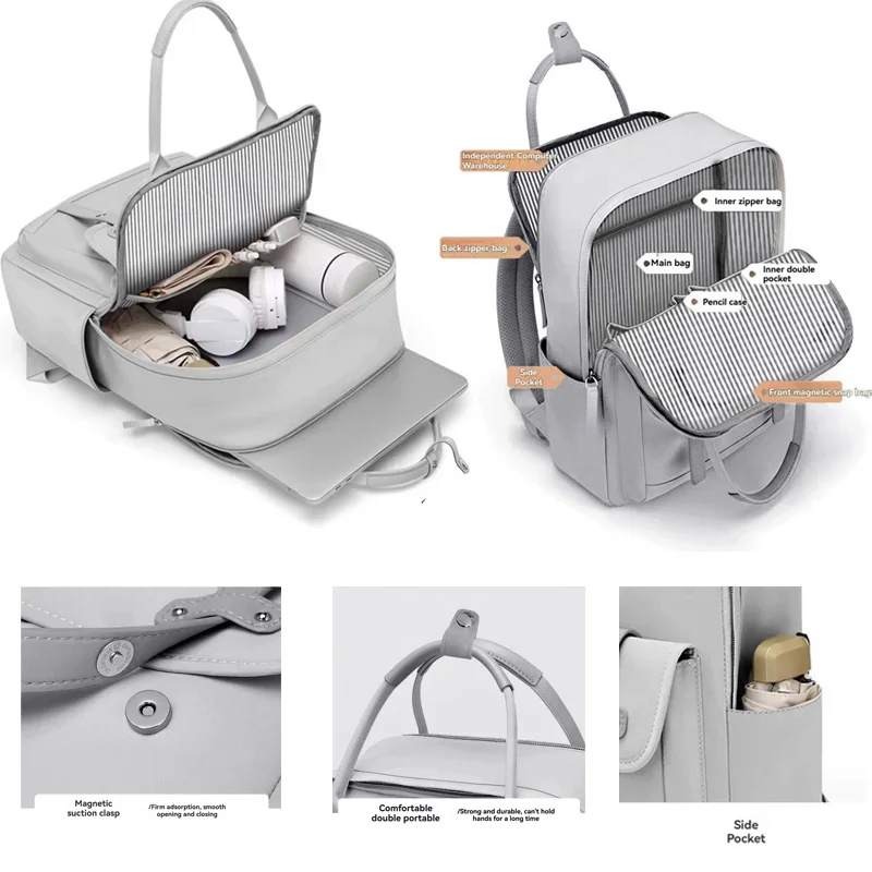 Maternity and baby bag 2025 new multifunctional USB mommy bag mommy bag mommy bag maternity bag mommy bag backpack