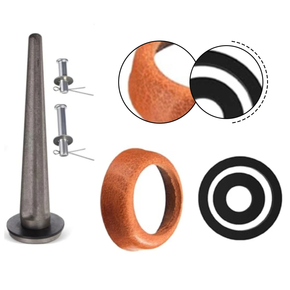 Type 75 Handle Pump Leather Sleeve with Nose Piercing Valve Cowhide Cuff and Gasket Seal for Efficient Water Pumping