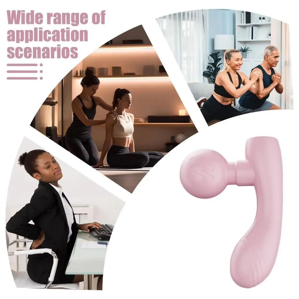 

Adjustables Mini Fascia Massager Soft Massage Head Wear Resistant Deep Tissue Massage Device Comfortable Portable
