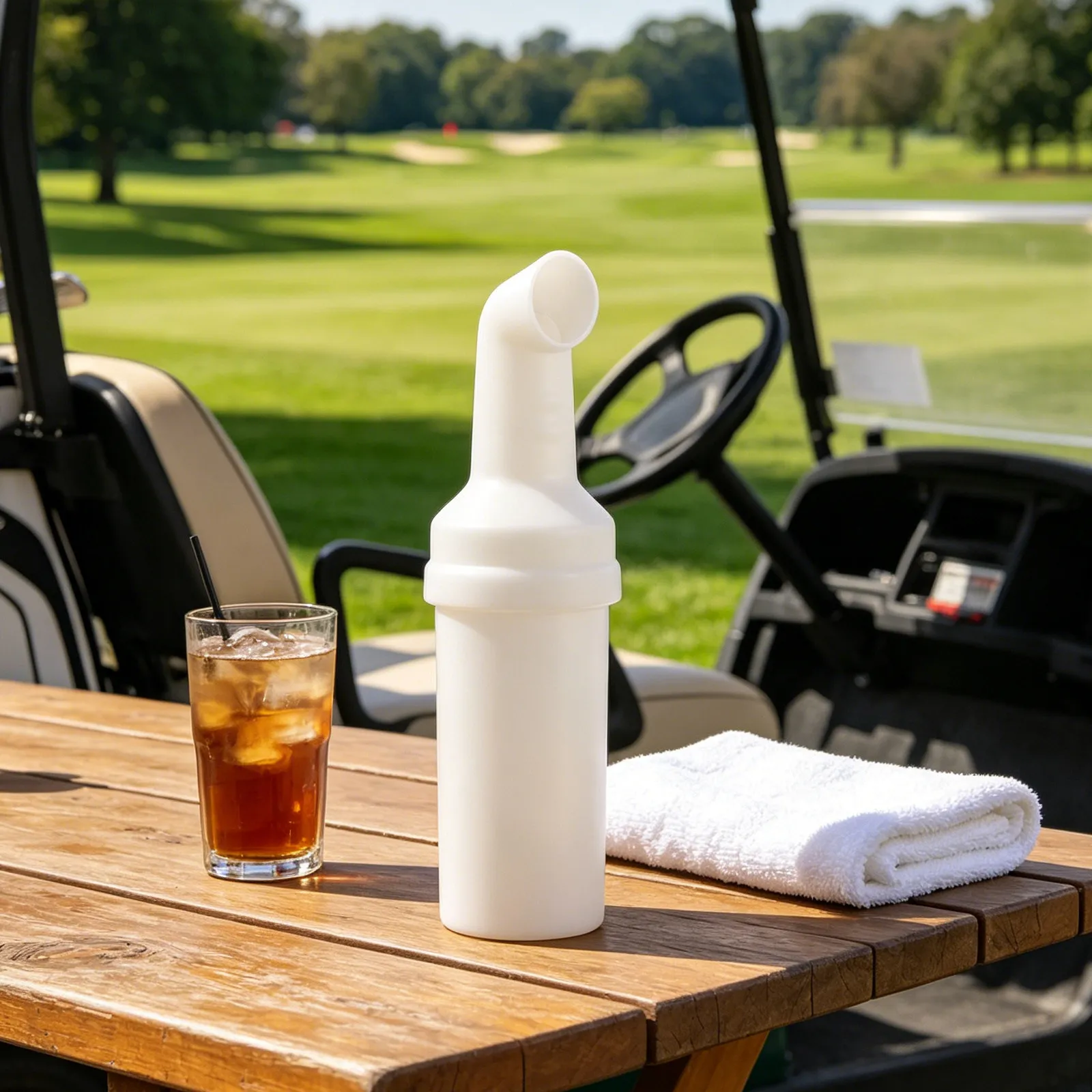Golf Cart Sand Bottle No Drilling Divot Repair Bucket Anti Splash Design for Golf Course Accessories Push Cart Sand Container