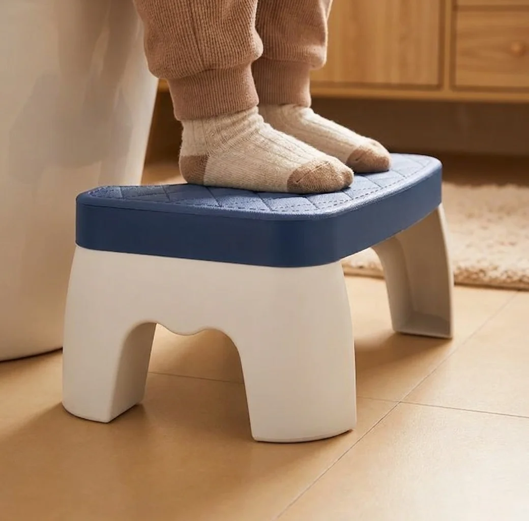 Hocker für die Toilette, Fußstütze für das Badezimmer, Töpfchentrainingshilfe, Tritthocker für Kinder und Erwachsene