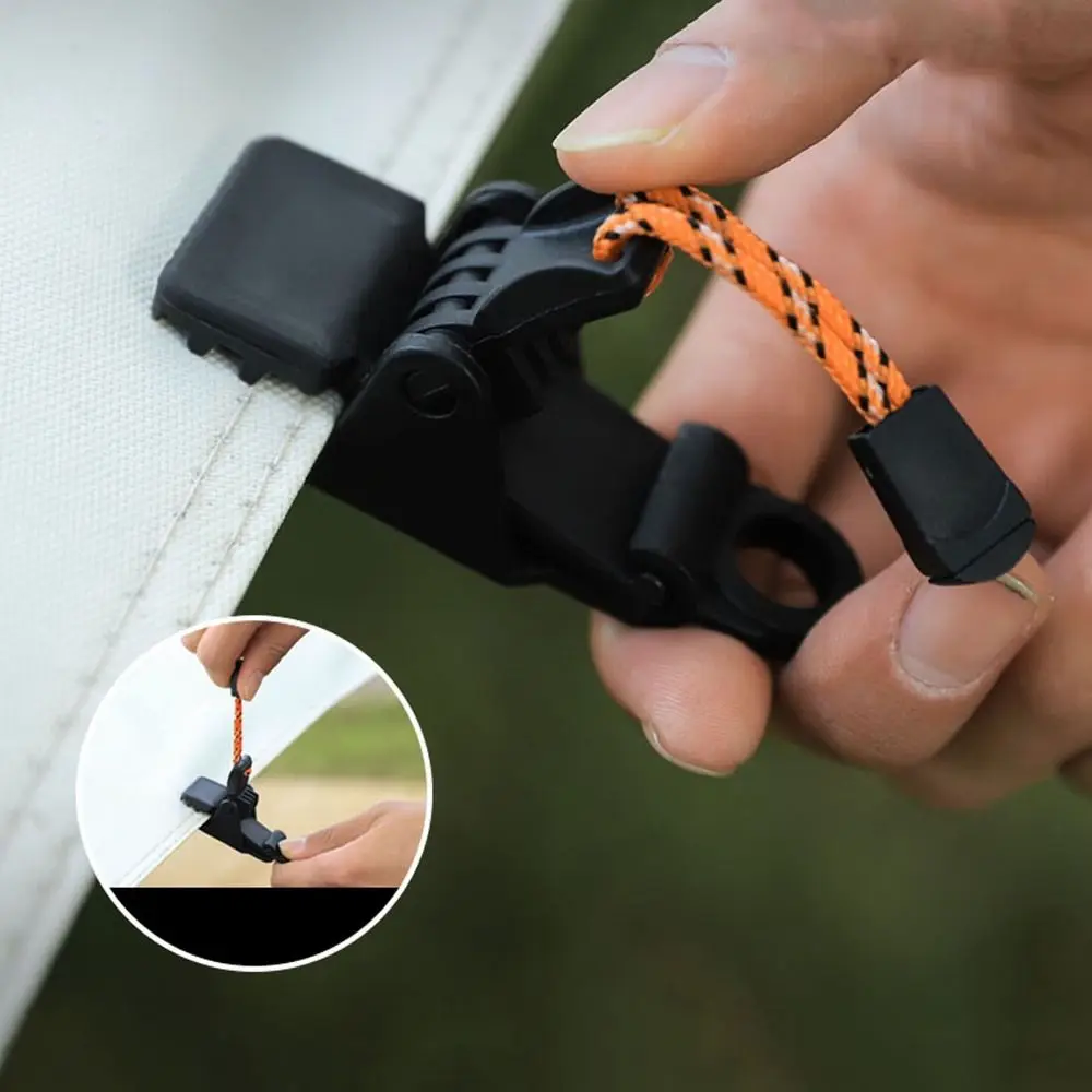 Windproof Outdoor Tool Awning Clamp Alligator Tent Clip Fixed Plastic Clip Crocodilian Tabernacle Clamp Tent Alligator Clip