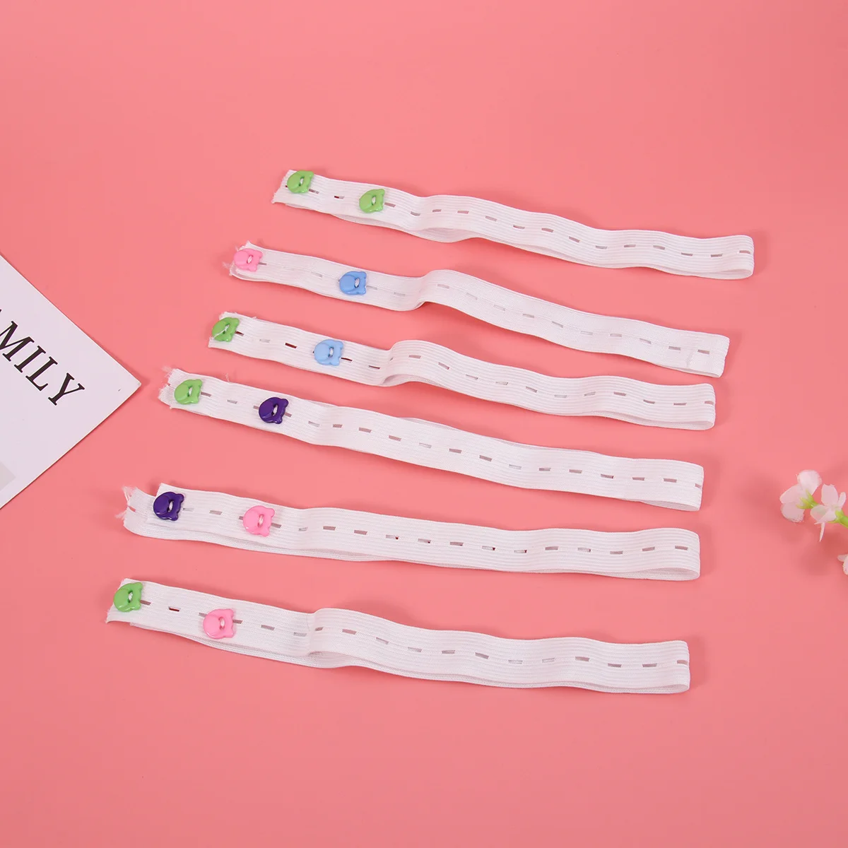 

20Pcs Infant Diaper Tape Soft Comfortable Healthy Baby Skin Safety Nappy Fixing Belt Adjustable Buckle Fasteners Elastic Strips