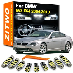 ZITWO 14Pcs LED 인테리어 돔지도 트렁크 라이트 키트 BMW 6 시리즈 E63 E64 630 635 645 650 2004 2005 2006 2007 2008 2009 2010
