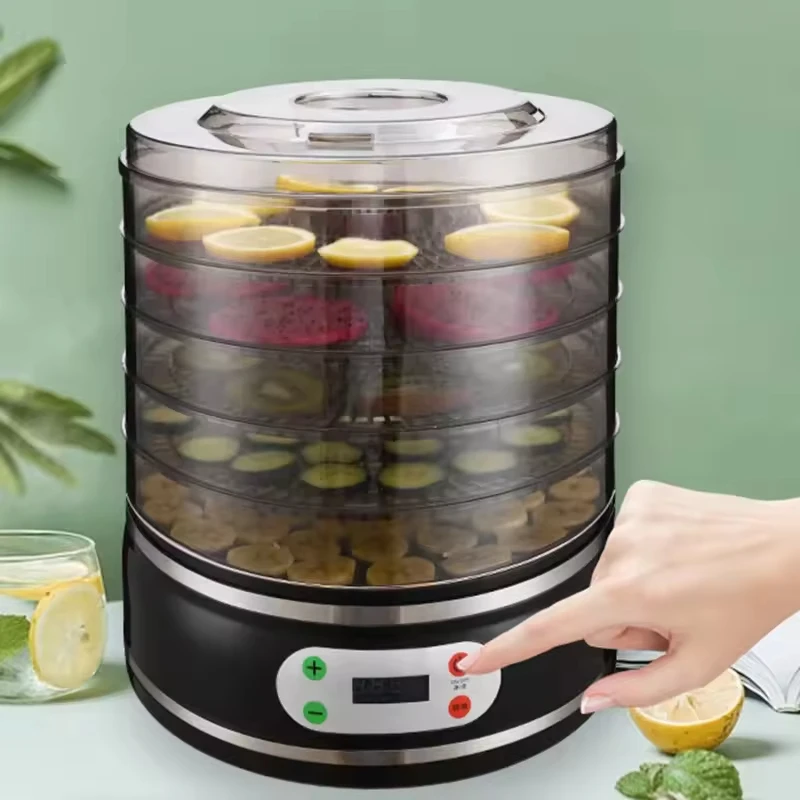 

Electric Mini Fruit Dehydrator - 5-Tray Home Food Dryer, Stainless Steel, Fast Drying, Easy Clean, Adjustable Temperature