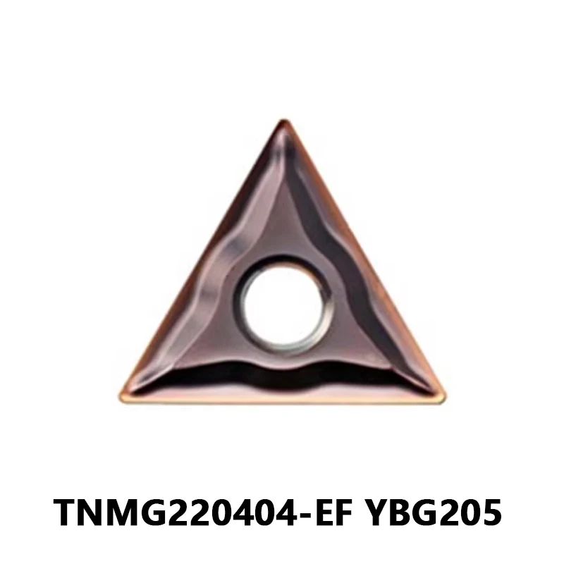 

TNMG22 TNMG220404 TNMG220404-EF YBG205 Токарные Вставки для нержавеющей обработки внешний токарный инструмент для резки металла TNMG