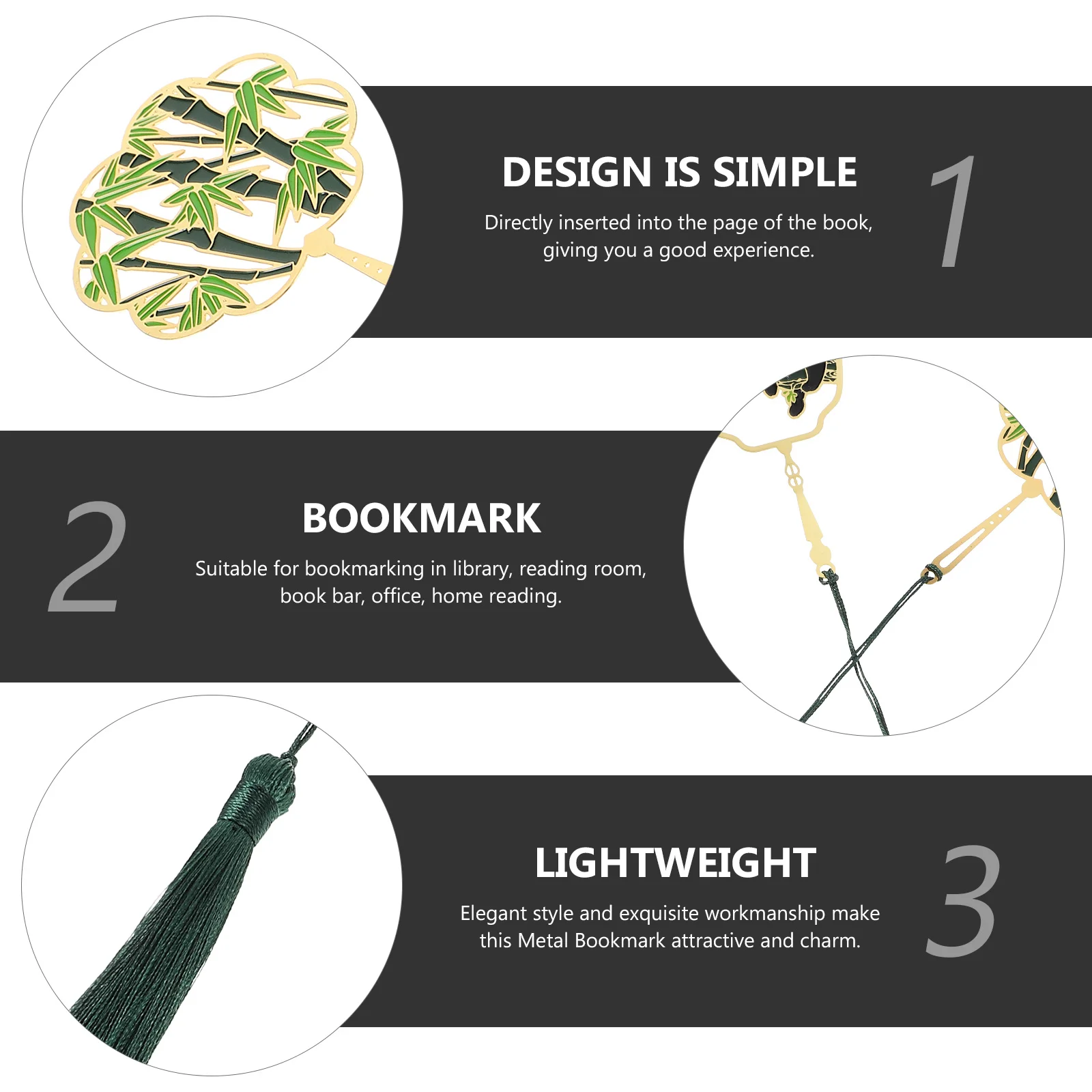 

2Pcs Metal Panda Bookmark Cartoon Book Page Marker Cute Reading Accessory for Students Office Library Book Lovers