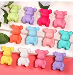 CH33 2Pcs Bear Acrylic Strawberry Beads Beautiful Multicolor Beads Pen Diy Necklace Bracelet Jewelry Handmade Beads Accessories