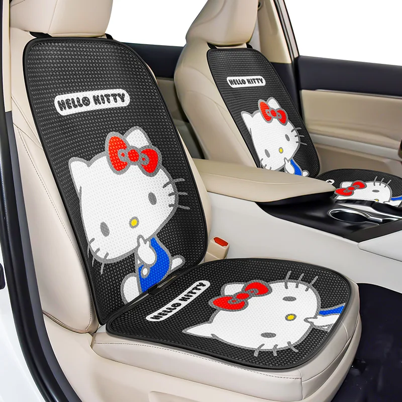 

Hello Kitty Car Cover Cushion Protector Summer Anime Sanrio Pad Interior Accessorie Cute Cartoon Protect Cushion Breathable Pad