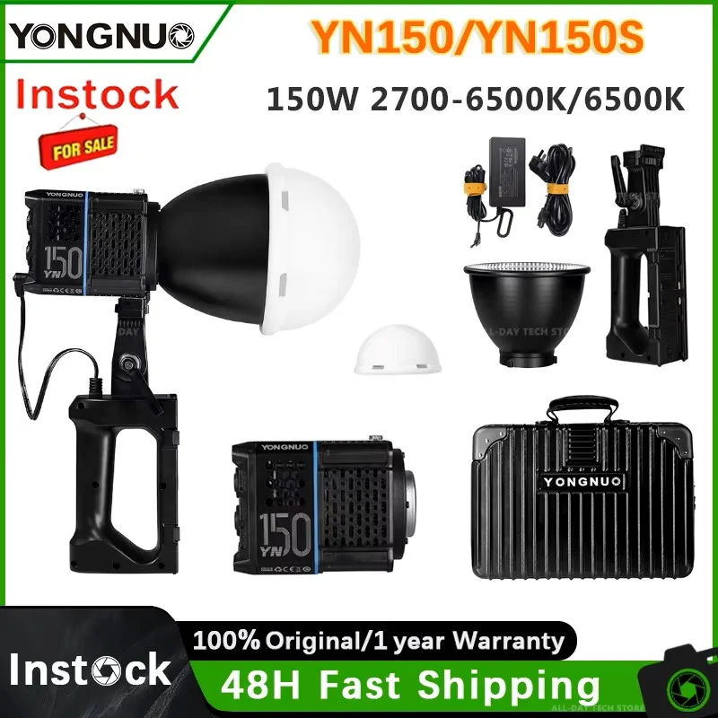 Yongnuo YN150 / YN150S COB Pocket Light 150W Outdoor Video Light Bowens Mount 5600K Continuous Lighting Fill Lamp for Filmmakers