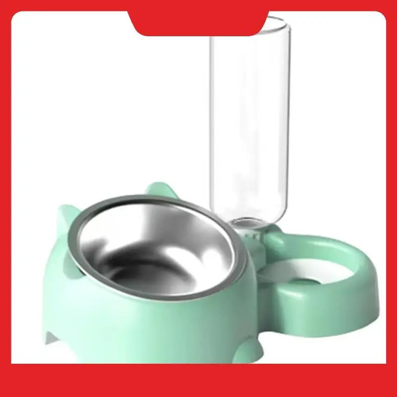 Ensemble de bols à eau, plat incliné à 16 degrés pour chien avec distributeur d'eau, bol amovible pour mangeoire pour animaux de compagnie, bol pour boire et manger des chiens