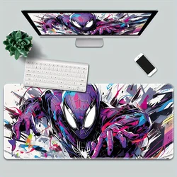 Tastiera meccanica Anime Spider-Man XXL Mouse Pad accessori Anime Gamer Mousepad tappetino da scrivania nero sistema solare personalizzato