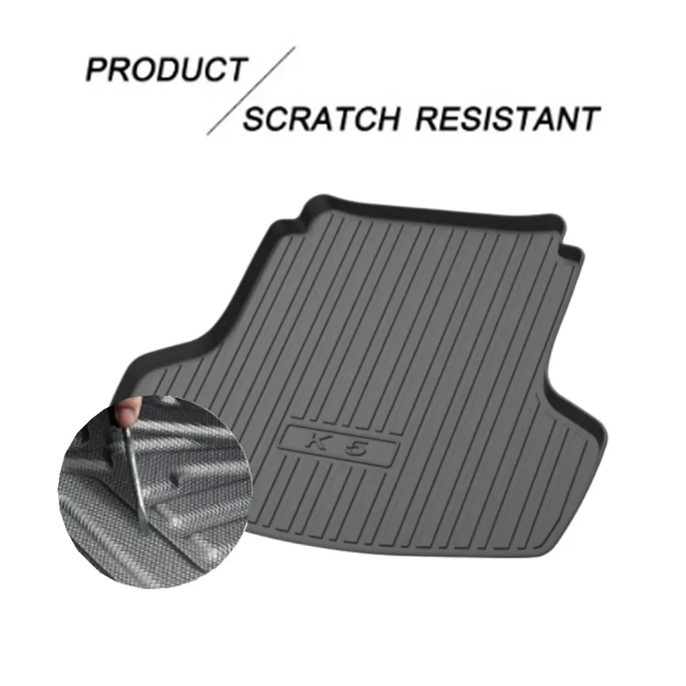 TPE Storage Box Pad Rear Trunk Mat For KIA K5 2020 20212022 2023 2024 2025 Waterproof Protective Liner Trunk Tray Floor Mat 3