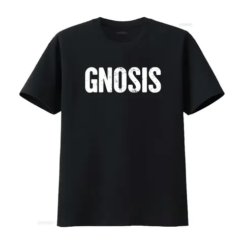 Distressed Gnostic T Shirt Gnosticism Gnosis for  vintage Washed Breathable Unisex Top For Everyday Wear Versatile Casual